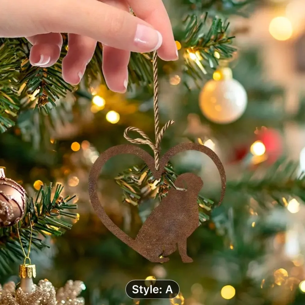 PUG RUSTIC CHRISTMAS ORNAMENT - Picture 5 of 5